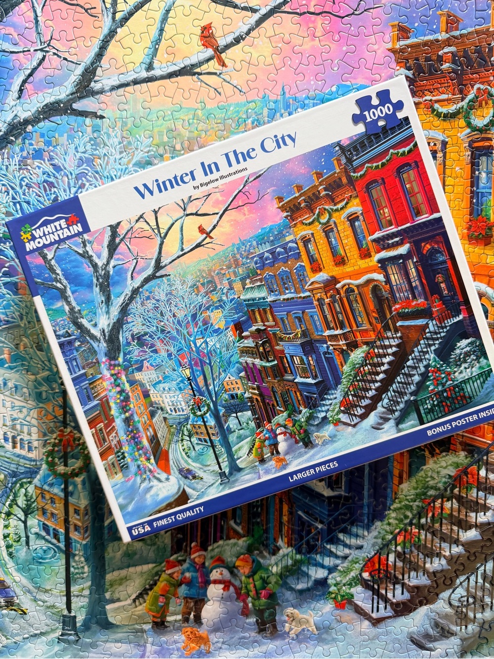 Winter in the City 1000 Piece Puzzle by White Mountain